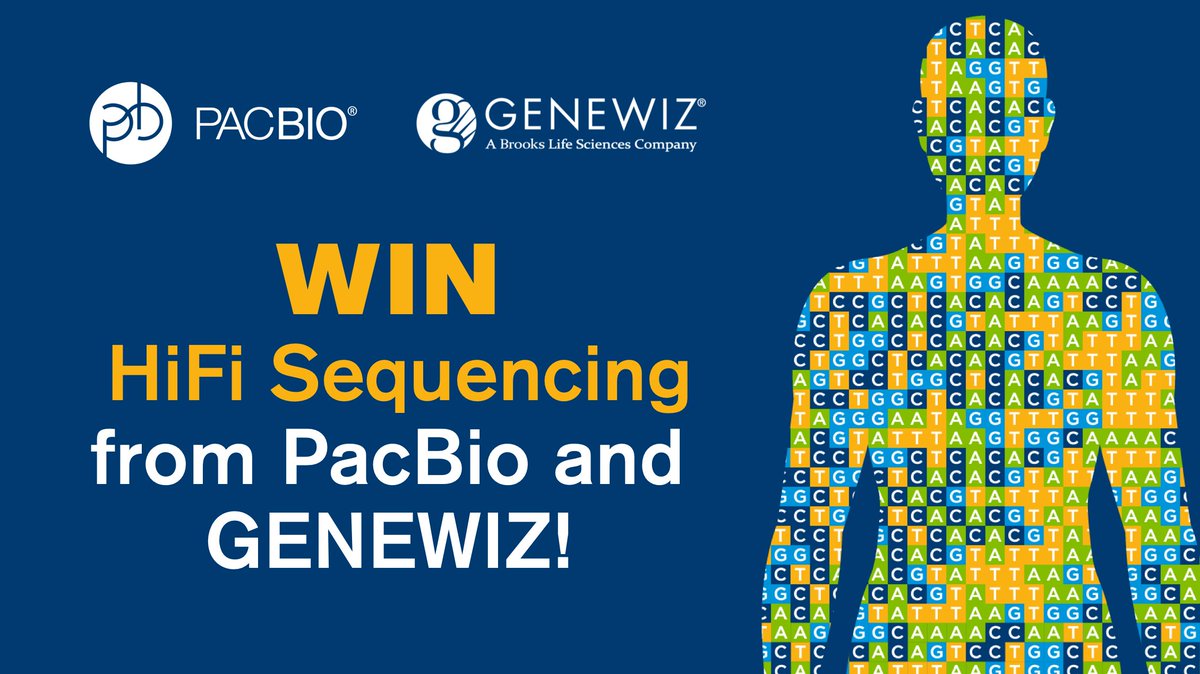 Apply for GENEWIZ &amp; <a href="/PacBio/">PacBio</a>’s SMRT grant now until Sept. 29 for a chance to win free HiFi #sequencing on the PacBio Sequel II - the winner will be announced Oct. 5 at our virtual event! hubs.ly/H0W_52G0 #BrooksLifeSciences #humanhealth #longreadsequencing