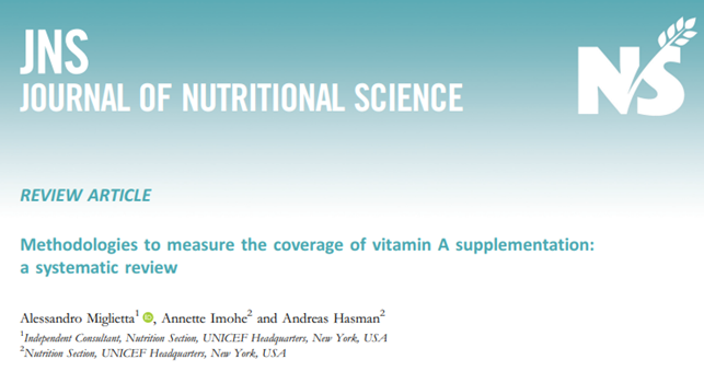AleMiglie's tweet photo. @UNICEF recommendations to support countries to monitor their Vitamin A Supplementation (VAS) programmes in the current transition process from event-based VAS distribution to delivery through routine health system contacts
@NS_Publications @CUP_med_health @CambPressAssess https://t.co/t1F55YmK43