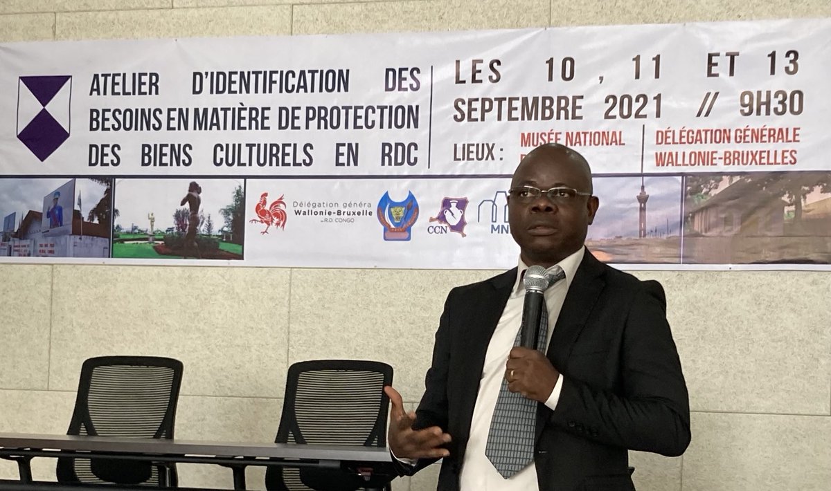@WallonieBruxelles heureux et fier de soutenir l’atelier d’identification des besoins de protection du riche et beau #patrimoine congolais