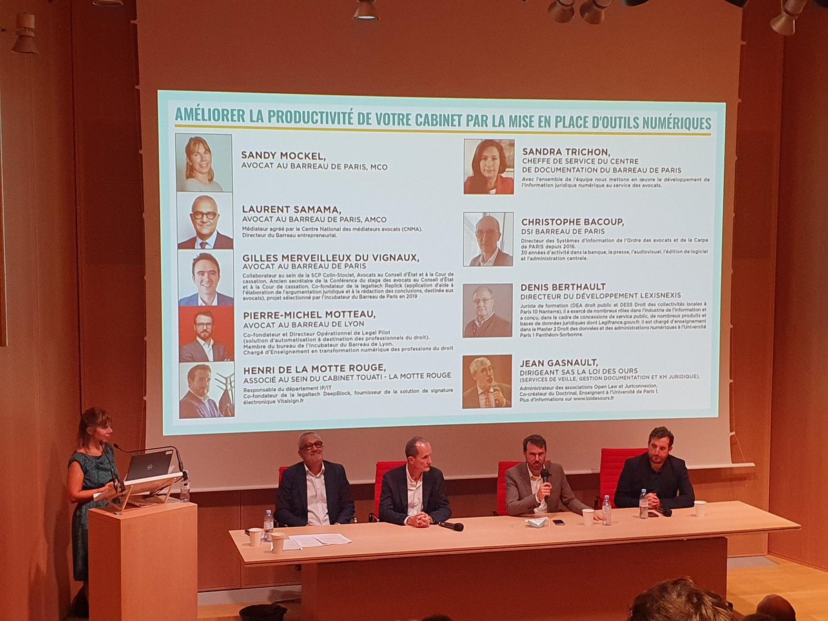 La Journée du #numérique organisée à la Maison des avocats du Barreau de Paris est l'occasion de comprendre comment les cabinets d'#avocats peuvent améliorer leur productivité grâce aux outils numériques.
<a href="/ClubAvotech/">Avotech</a> <a href="/parisbarincub/">L•INCUBATEUR</a> <a href="/LaLoiDesOurs/">LaLoiDesOurs</a>