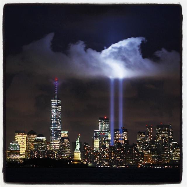 20 years ago today we were all having a typical morning with no idea what the next day would bring… let go of the BS. None of its worth it ❤️ #NeverForget #September11  #TributeinLight