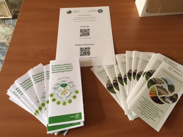 ProjectUniseco's tweet image. Happy to announce that the @ProjectUniseco is participating this week in the 179th EAAE Seminar in Crete, Greece! 🇬🇷 The event focuses on modelling developments to assist policy making decisions in #agriculture and the #agrifood industry. 👩‍🌾🌱
More info👉 bit.ly/3tvrwZt