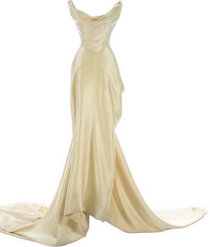 creamy silk dress by Vivienne Westwood
