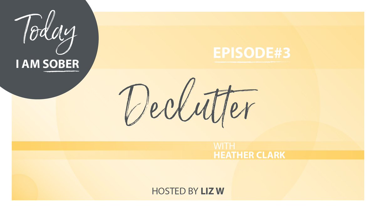 today_sober's tweet photo. Decluttering is so good for the soul. Listen in to my chat with @homeofficedetox on the #TodayIAmSober #podcast  https://t.co/BmZycOTkSy https://t.co/oYmEmVepx5