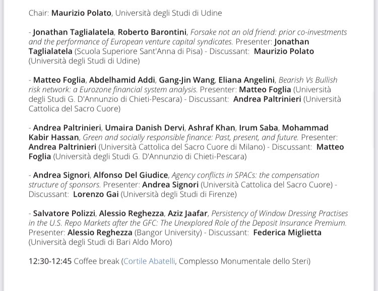 andrepaltry's tweet photo. And today finally starting #ADEIMF conference..happy to present couple papers: #bibliometric review on green finance, and another on the relationship between #Islamicfinance and #CSR #ESG https://t.co/HEzwft39EK