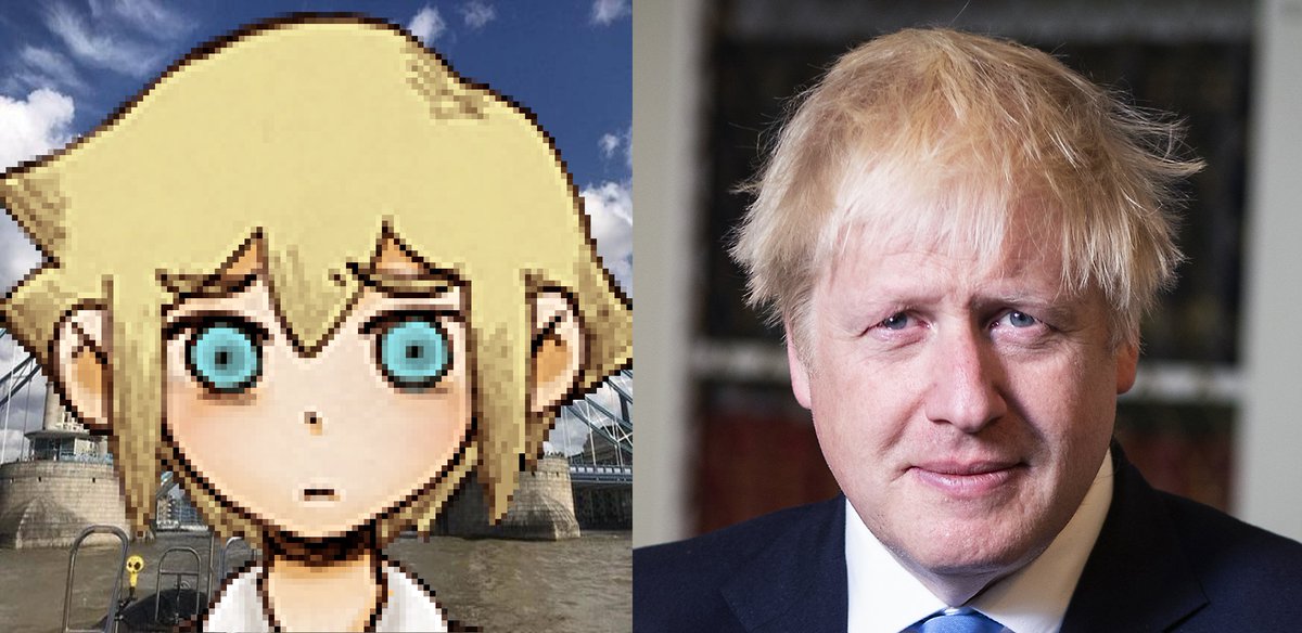 SpiraIKnights's tweet photo. Did you know? BASIL's hairstyle and overall personality is actually heavily inspired by BORIS JOHNSON!
OMOCAT once stated "I would have instead added the Prime Minister himself to the game, as a tribute to his [PROFANITIES], but the UK military threatened to shoot me if i did." https://t.co/u0NWL72g1q