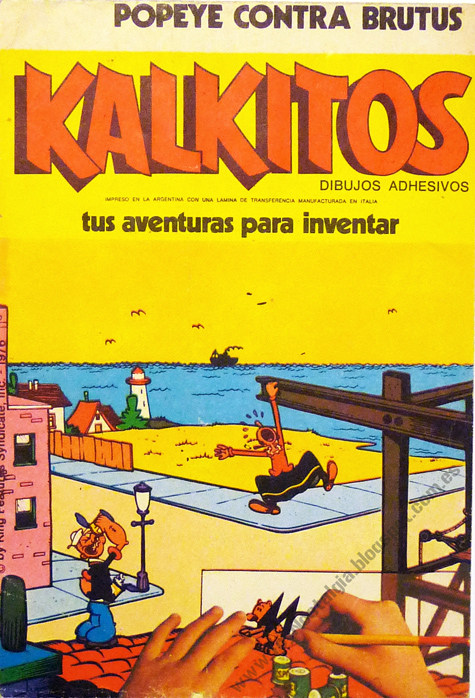 Toynostalgia's tweet image. #KALKITOS "POPEYE CONTRA BRUTUS"
Argentina (c. 1980)

#gillette #Argentina #nostalgia #retro #decalcomanie #actiontransfers #prestomagix #popeye  #Olivia #Brutus