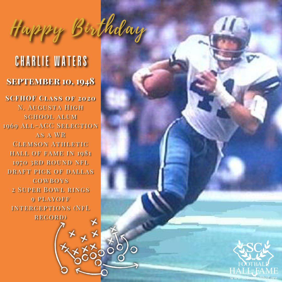 SCFootballHOF's tweet image. Happy Birthday to the kegendary Charlie Waters! #HBD #SCFHOF20
scfootballhof.org/inductees/indu…