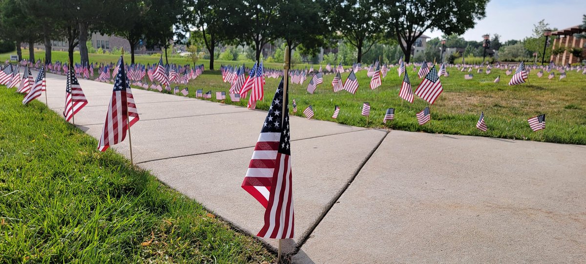 Colorado Christian University students honoring the nearly 3,000 lives lost on 9/11. #NeverForget

<a href="/yaf/">YAF</a> <a href="/DSweeting/">Donald Sweeting</a> <a href="/erichogue/">President Eric Hogue</a> <a href="/my_ccu/">Colorado Christian University</a> <a href="/CCU_CAGS/">CCU Online</a> <a href="/CCUAlumni/">Colorado Christian University Alumni</a>