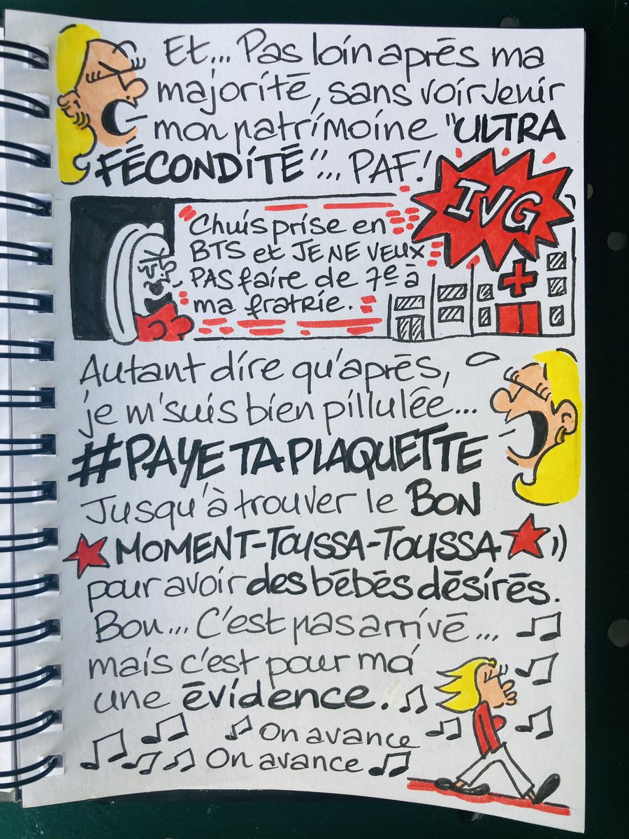 Micaille1's tweet photo. Voyage au bout de mes vies / Journal d’une mortelle gribouilleuse
Après l’intro d’hier…⭐️EPISODE 1 : 10/09/21⭐️
#onnelacherien #pillule #IVG #journal #dessin https://t.co/lBT1UVBGmW