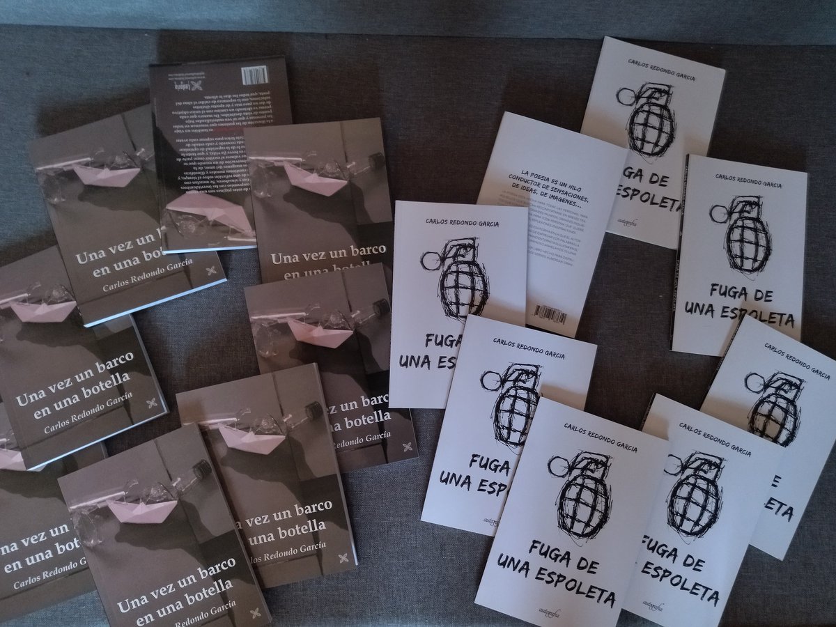 Pues tengo una pequeña remesa de libros. Los de la izquierda están a 5€ + gastos de envío y los de la derecha 13€+gastos de envío (si eres de Toledo o cerca y estás por aquí, te ahorras los gastos de envío y te lo doy en mano). Interesados escribid Md. Y RT por favor!! Gracias
