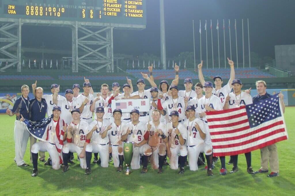 Kevin Wilson (@kwbaseball) on Twitter photo 8 years ago we beat Japan for the Gold in Taichung, Taiwan🏅
Best. Baseball. Experience. Ever.
<a href="/USABaseball/">USA Baseball</a> 🇺🇸 #BandofBrothers #USA #LTFF 8 years ago we beat Japan for the Gold in Taichung, Taiwan🏅
Best. Baseball. Experience. Ever.
<a href="/USABaseball/">USA Baseball</a> 🇺🇸 #BandofBrothers #USA #LTFF