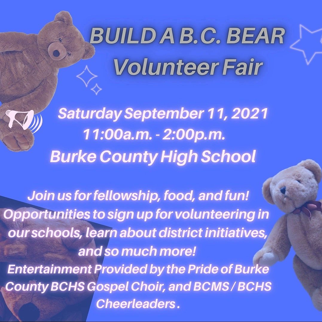 GeorgiaWAND's tweet photo. Rennitta our Community Education Lead will be hosting Build A B.C. Bear Volunteer Fair Saturday September 11th. Be sure to come out if you are able. We welcome all.
#eitc #gawand #climatejustice #socialjustice #racialequity #burkecountyga #gawand #georgiawomensaction https://t.co/ppuLAa2LX9