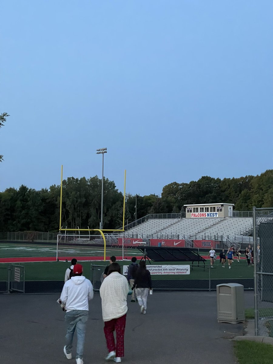 Senior Sunrise this AM at the Falcons Nest! #TogetherWeFly