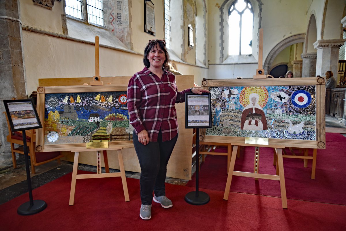 5thContinent's tweet image. Our Marsh Mosaics are now being exhibited in the historic churches! It's the perfect weekend to go and see them, as all of the churches will be open tomorrow for the Friends of Kent Churches Ride &amp;amp; Stride (with the exception of St Mary ITM). For info see shorturl.at/mMR48