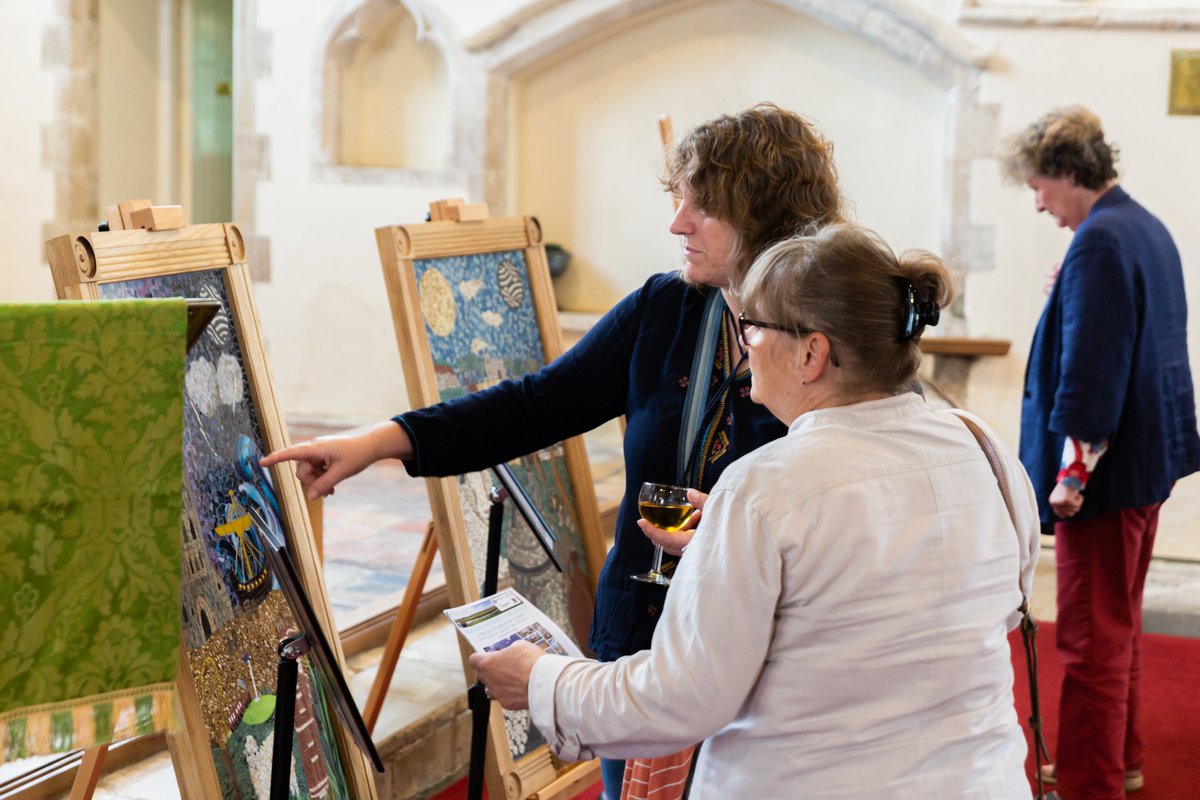 5thContinent's tweet image. Our Marsh Mosaics are now being exhibited in the historic churches! It's the perfect weekend to go and see them, as all of the churches will be open tomorrow for the Friends of Kent Churches Ride &amp;amp; Stride (with the exception of St Mary ITM). For info see shorturl.at/mMR48