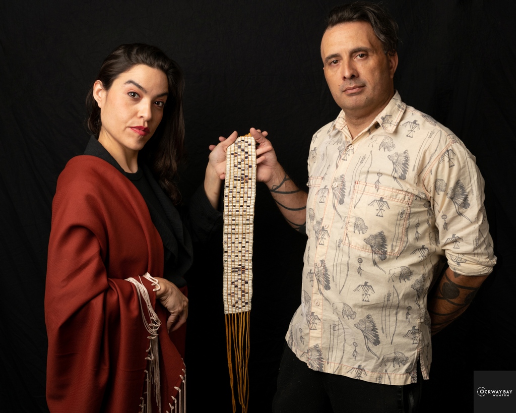 ON VIEW NOW in the Cohen Gallery: "The Beads That Bought Manhattan: The United Nations Declaration on the Rights of Indigenous Peoples",⁠ a project by artist Hartman Deetz (Mashpee Wampanoag) and Indigenous human rights lawyer Michelle Cook (Dine’). arts.brown.edu/events-exhibit…