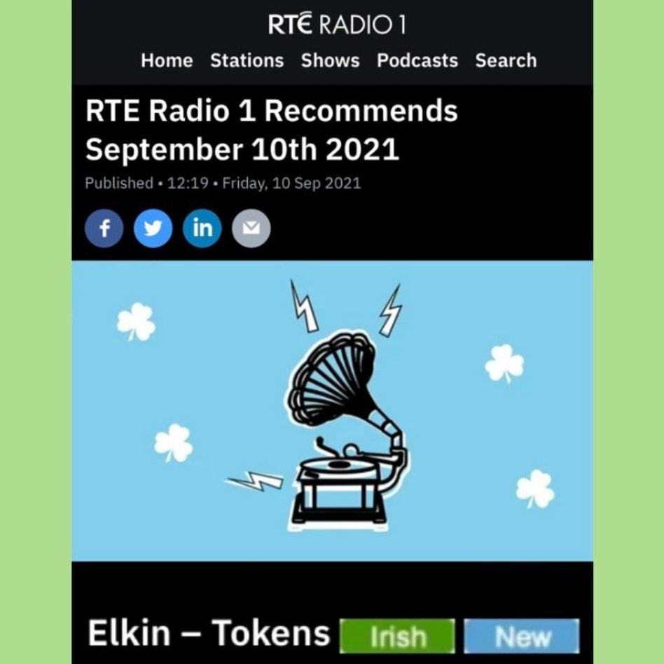 Thank you @RTERadio1 for adding us to their Recommended List! We are very honoured 🌼🌱💗