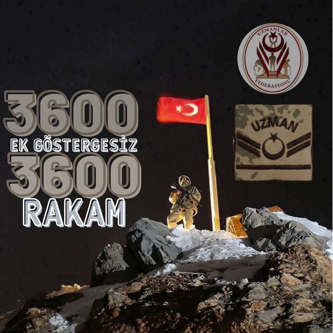 fedarasyon's tweet photo. 3600 Ek Göstergesiz 3600 Rakımlarda Vatan ,Millet ve Bayrak Uğruna Seve Seve Can Alıp, Can Verenleri Unutmayalım...Kırmızı ünlem işareti simgesi
#3600UzmCvslarınHakkıdır https://t.co/tqxfpn8IeS
