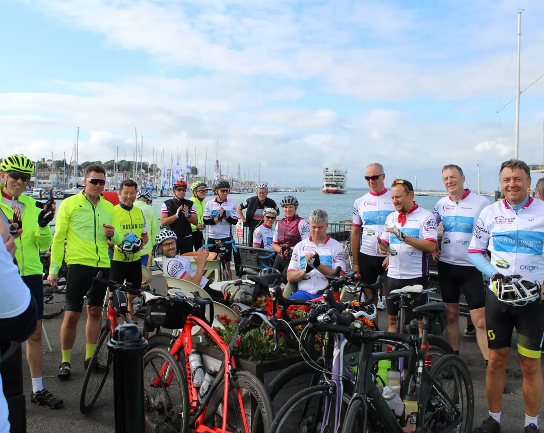 DAY 2 - COMPLETE ✅

A huge well done to #TeamFORGE 🌟 for cycling a lap of the #IsleofWight - very challenging ride but still smiles all round on the ferry back to Southampton ⛴

#GoTeam #CycleChallenge #Fundraising #Challenge #hospice  #Team #Bike #Riders #Cycling