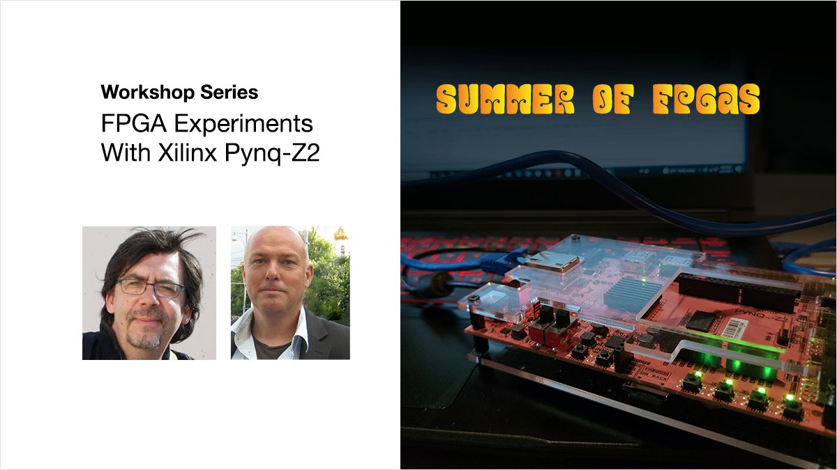 Join us for a hands-on #SummerOfFPGA workshop using the PYNQ-Z2 board!  Over the course of three sessions, you'll learn everything you need to know to get started and build a simple project....No experience required! Find out more and sign up here: bit.ly/3zEYIQG