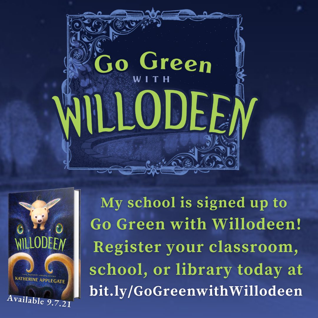 We are excited to read and discuss #Willodeen at the @Hoffman_Library! Can’t wait to make the world a better place by taking action after reading! #Biodiversity #GoGreenWithWillodeen