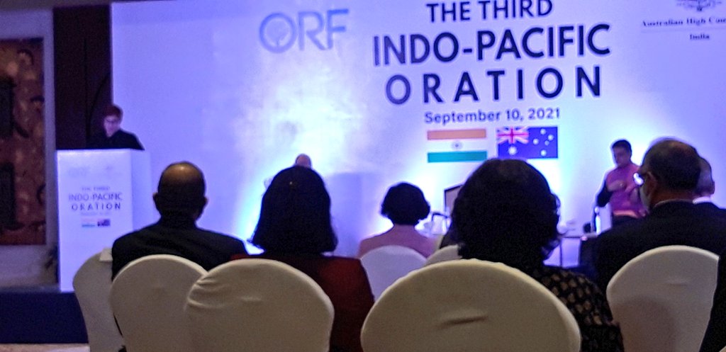 RRRameshRRR's tweet image. Australian FM @MarisePayne, who is also Minister for Women, says 20 years of work to improve the lot of women in #Afghanistan is in jeopardy after #USexit/#TalibanTakeover. She was speaking after delivering The Third #IndoPacific Oration hosted by @orfonline in Delhi this evening