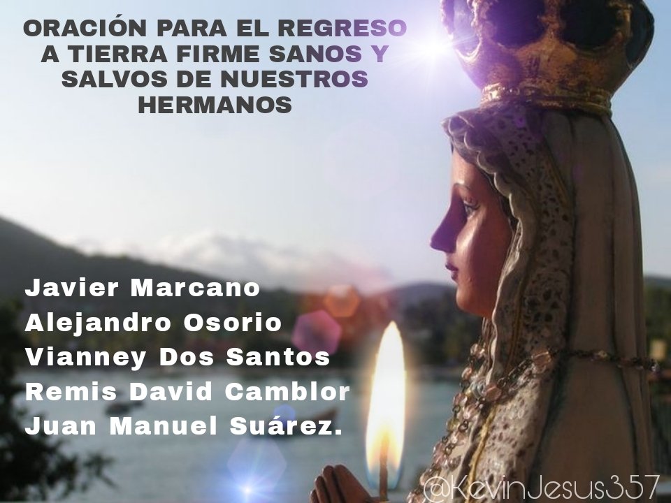 CriptoSamurai47's tweet photo. Pasan las horas y nuestra esperanza no decae para que nuestros grupos de rescate logren encontrar a las personas del naufragio Higuerote / La Tortuga. #VirgenDelValle los ilumine y logren dar con su paradero, retornen a casa con su familia. Todos estamos atentos 🙏🇻🇪🌻 https://t.co/A74NZ7GdYC