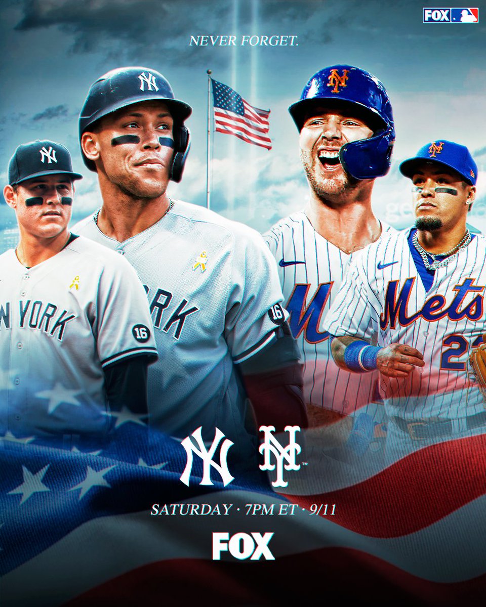 MLBONFOX's tweet photo. Tomorrow. #NeverForget 

7 PM ET on FOX https://t.co/ovH8TiAVOC