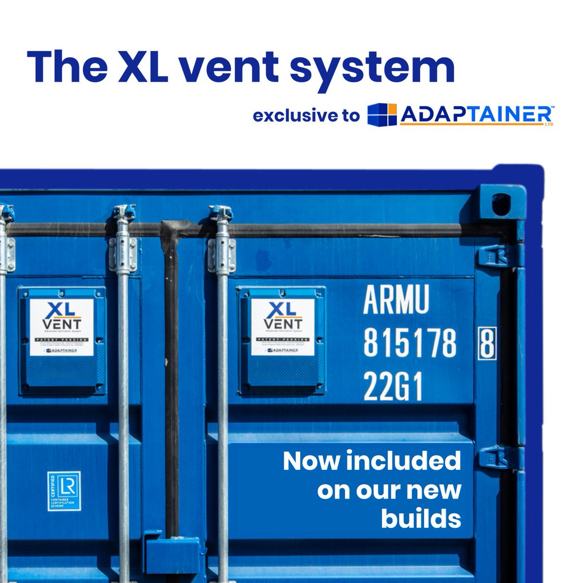 Adaptainer (@adaptainer) on Twitter photo Buying a new build container? Buy from Adaptainer to benefit from our patented XL vent system.
Tel: 03301 220222
e-mail: enquiries@adaptainer.co.uk Buying a new build container? Buy from Adaptainer to benefit from our patented XL vent system.
Tel: 03301 220222
e-mail: enquiries@adaptainer.co.uk