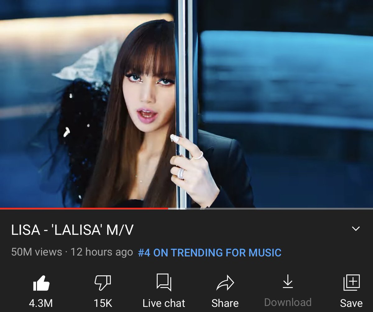 50M VIEWS!🥳 KEEP STREAMING!!!

LISA - 'LALISA' M/V youtu.be/awkkyBH2zEo

#LISA #LALISA <a href="/BLACKPINK/">BLACKPINKOFFICIAL</a>