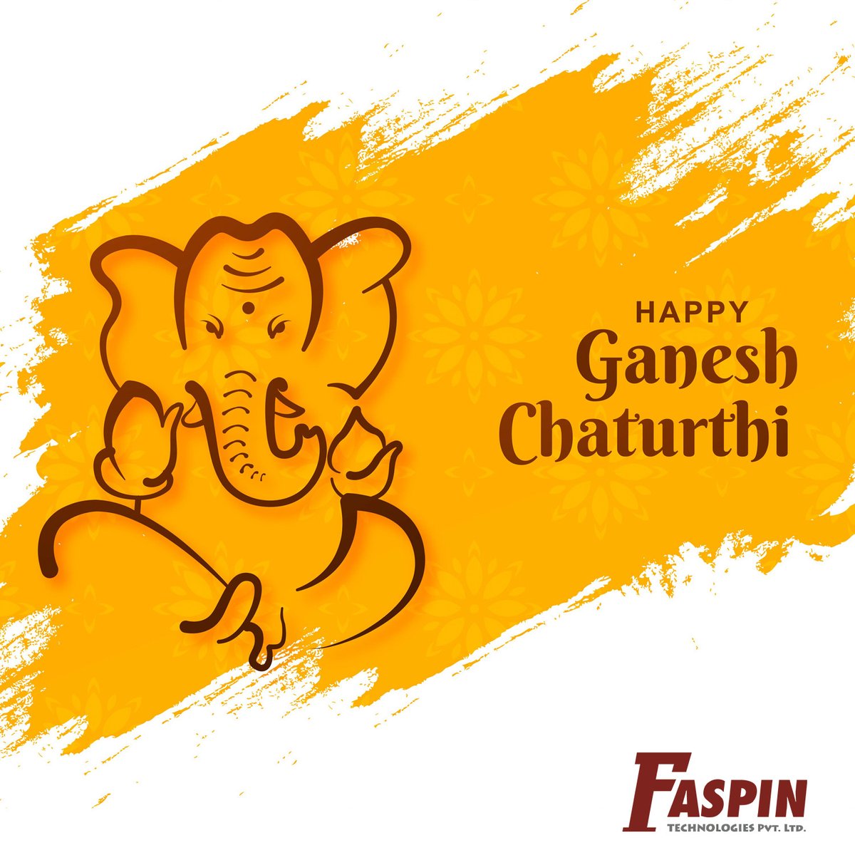 faspin_tech's tweet photo. Wishing you a Happy Vinayak Chaturthi. May the grace of God keep enlightening your lives and bless you always. 
#happyganeshchaturthi #ganeshchaturthi #lordganesha #festival #success #happiness https://t.co/Oxcrzyhc6y