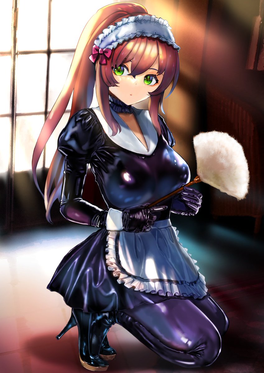 skeb納品しました。ありがとうございました!
ラテックスセーラーメイド服のお姉さんです 