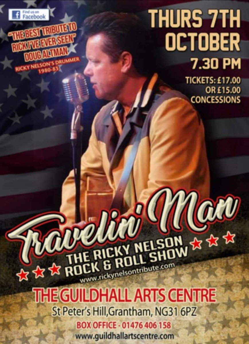 We're returning to <a href="/Guildhall_Arts/">GuildhallArtsCentre</a> #grantham #lincolnshire #rocknroll #theatre #tribute #rickynelson