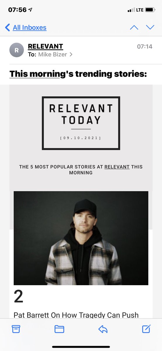 Dadbitz's tweet photo. @RELEVANT on my iPhone, when I open your ‘Top 5 stories’ email, why does it usually start at #2? https://t.co/0PB7E5PwHn