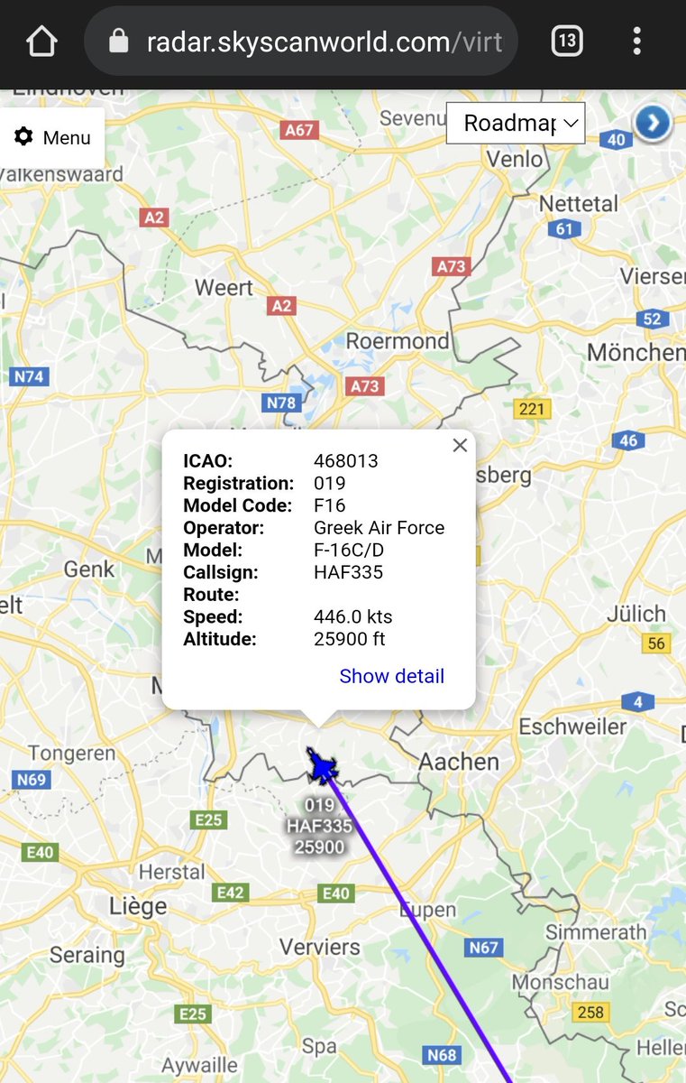 scan_sky's tweet photo. Greek Air Force - F-16 C/D - 019 - #HAF335

Looks To Be Inbound To Kleine-Brogel Air Base 🇳🇱 For The @NatoTigers 60th Anniversary Meeting. https://t.co/FUBoiVhBoO