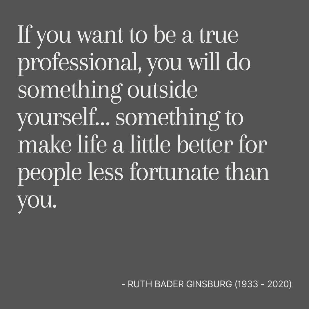 "If you want to be a true professional, you will do something outside yourself… something to make life a little better for people less fortunate than you."

 - Ruth Bader Ginsburg (1933 - 2020)

This #ThoughtOfTheWeek is brought to you by MobileHelp COO, Mr. Dennis Boyle.