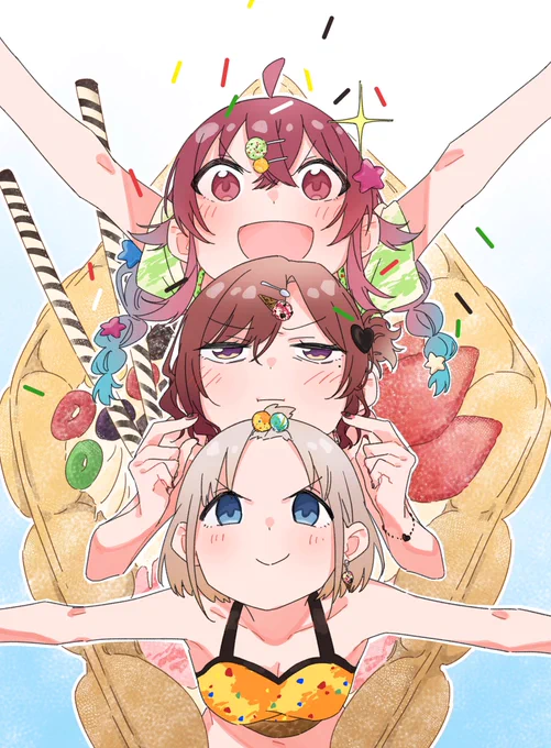 3段アイ(ドルっ)ス✨🍨 

#シャニマスサマーアイドル2021
#シャニマス 