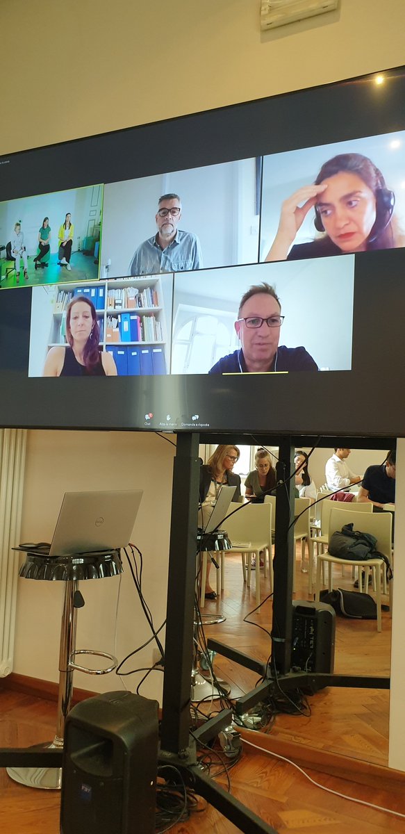 soloclim's tweet photo. Prof Mat Santamouris, Prof Thomas Auer, Prof Koen Steemers, Belinda Tato, Piero Pelizzaro, Marina Trentin, Emma Greer, our researchers Sinead Nicholson &amp; Marika Tomasi joined in the round table to talk about the strategies for creating comfortable outdoor spaces for urban users. https://t.co/Z5NA9Fz9Pm