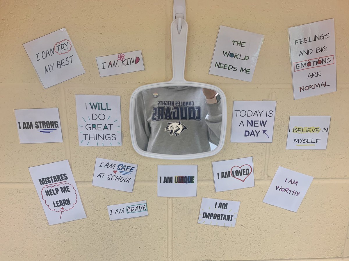 My grade 6s brought up the power of affirmations on the first day of school 👏 … So we made an Affirmation Station 💛 <a href="/CundlesHeights/">Cundles Heights PS</a> <a href="/SCDSB_Wellness/">SCDSB Mental Heath & Well-being & Health/Wellness</a>