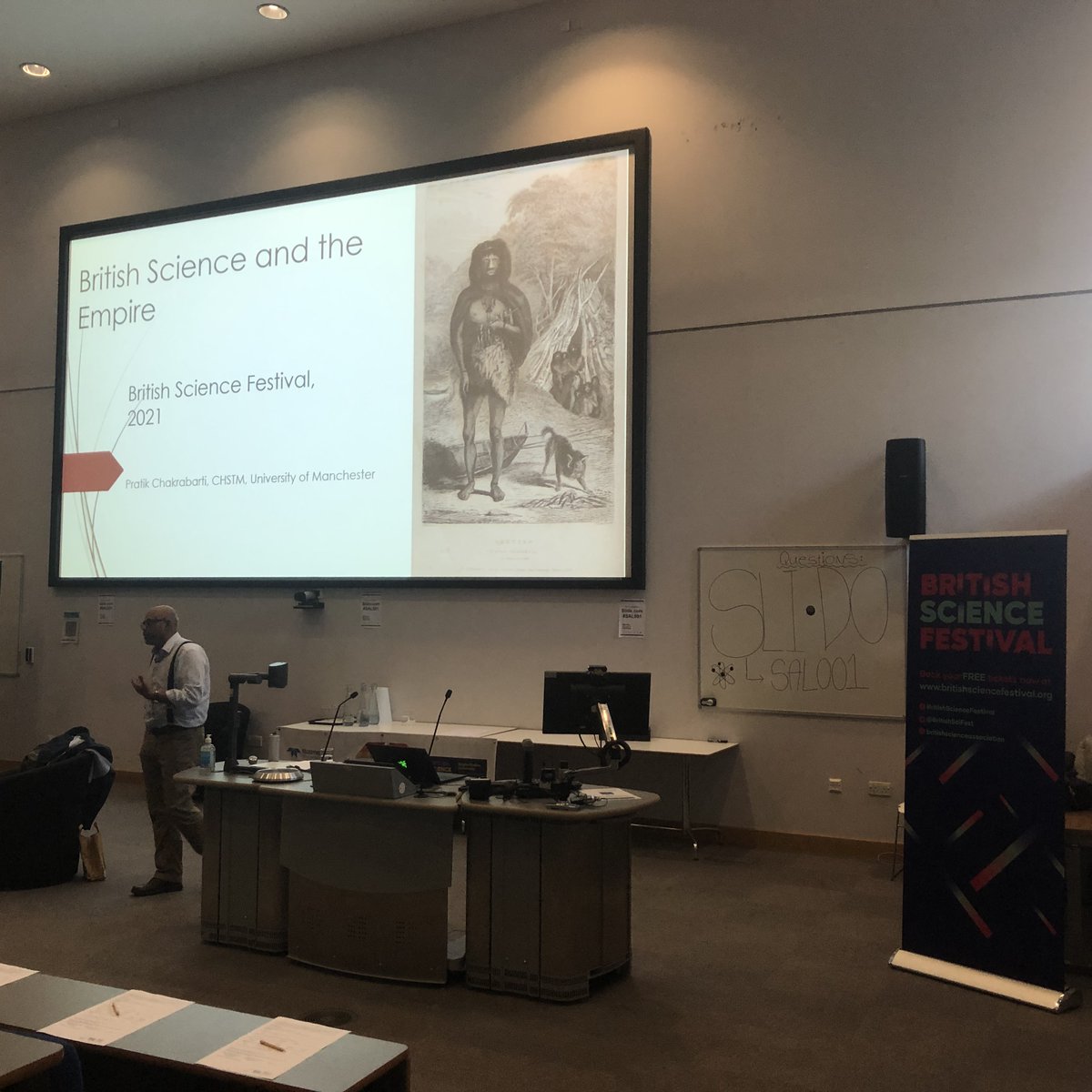 AmyCChambers's tweet photo. The presidential address the @britsoci section for the History of Science, the 2021 president is Prof. @PratikChakrab from @ManCHSTM 
 #ScienceAndRace #HSTM #HistSci #Empire #Colonialism #BritishScience #BSF21 https://t.co/rg6Sf0JVDf
