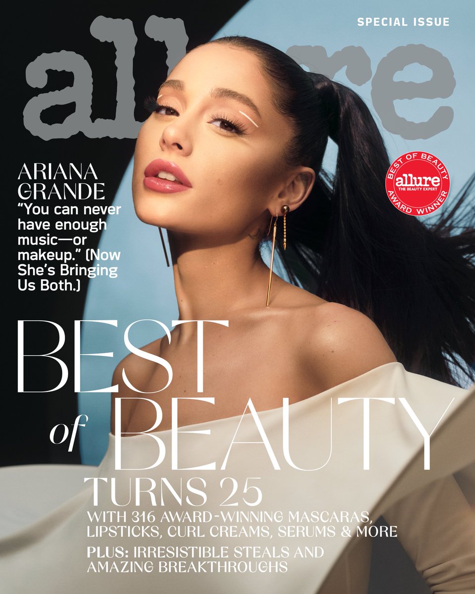 Our 25th Best of Beauty issue cover star is @ArianaGrande! allure.com/story/ariana-g…