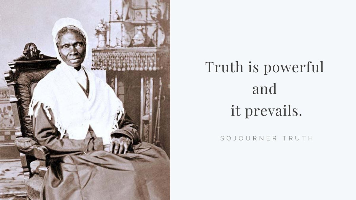 Truth is powerful and it prevails.
~Sojourner Truth on #Bitcoin

#NewYork #Michigan