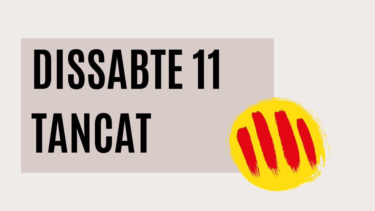 Us informem que demà DISSABTE la botiga estarà TANCADA per a la celebració de la Diada Nacional. Si teniu previst fer-nos una visita aprofiteu aquesta tarda. Us esperem!

#igualada #Anoia #comerçigualada #concacomerç #comerçlocal