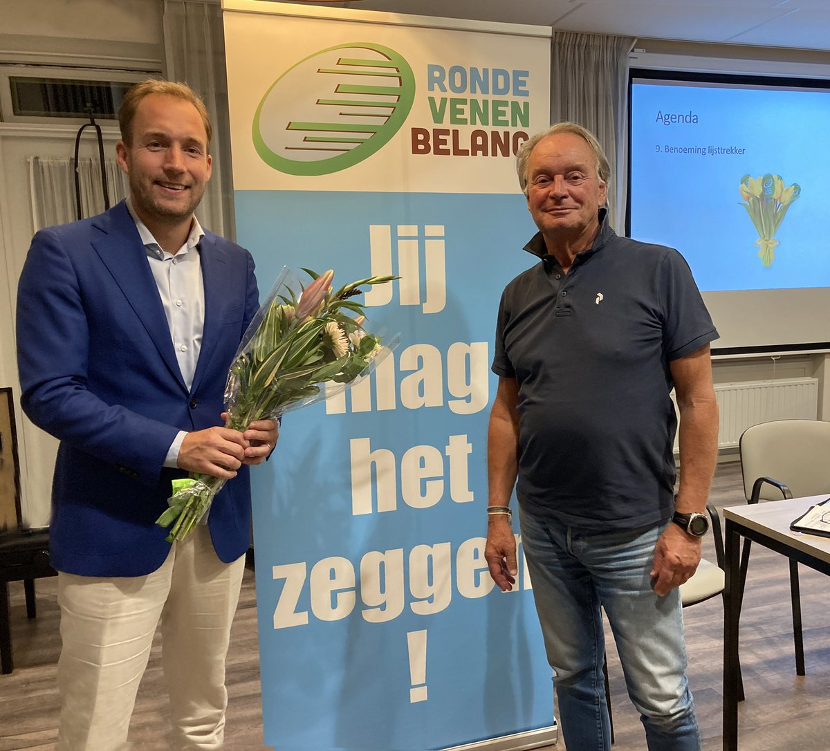 RVBdrv's tweet image. Gisteravond is Maarten van der Greft door de leden van Ronde Venen Belang benoemd tot lijsttrekker voor de komende gemeenteraadsverkiezingen! @MaartenvdGreft #GR22 #DeRondeVenen #unaniem #felicitatie #drv