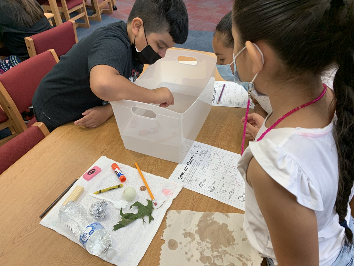 henrielibrary's tweet photo. Henrie students learned about buoyancy and density through discussion, prediction and experimentation. We only missed a few but learned in the process. https://t.co/eYptl1b5Ga