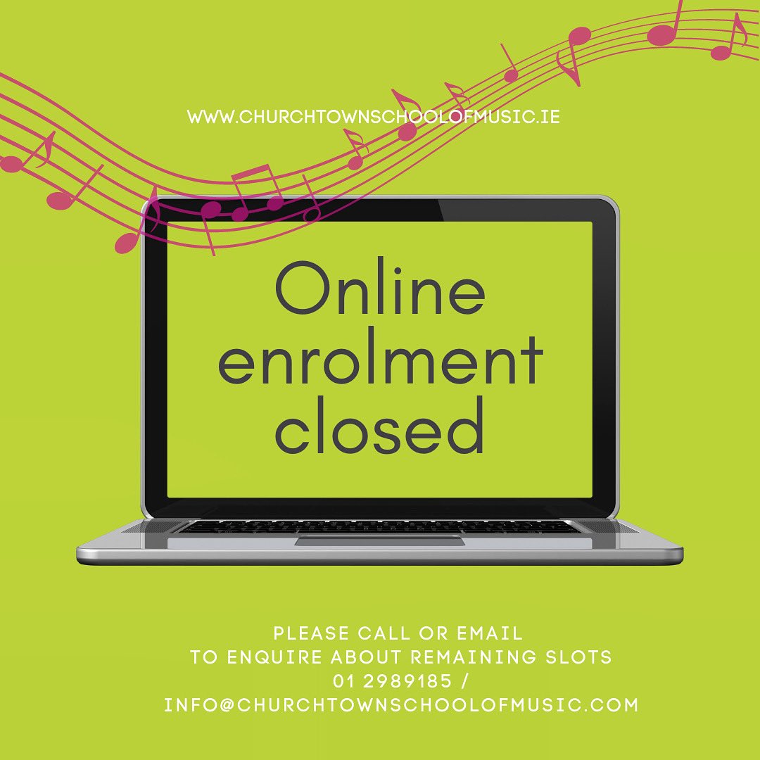 ChurchtownMusic's tweet photo. Very limited availability. Call or email to enquire about slots. 

☎️ 01 298 9185
📧 info@churchtownschoolofmusic.com https://t.co/RcdmuKDCA9