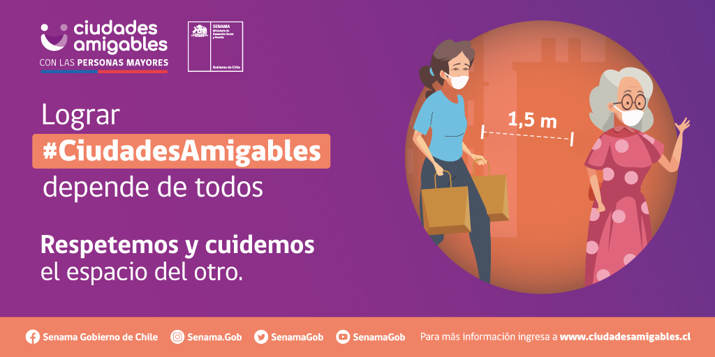 octaviovergara's tweet image. 🔸Para promover un envejecimiento activo y generar más instancias de participación e integración para las personas mayores, estamos impulsando las #CiudadesAmigables, con entornos que permitan derribar barreras para un mejor envejecer ✅