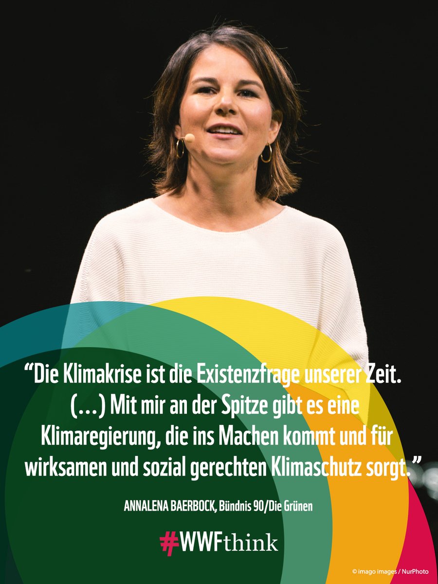 WWF_Deutschland's tweet photo. Ist Deutschland reif für eine grüne Kanzlerin? @ABaerbock steht für einen neuen Politikstil und einen klimafreundlichen Neuanfang. Am 14.09.21 haben wir die @Die_Gruenen-Kandidatin im Gespräch im #WWFthink Wahlspezial. Alle Infos👉https://t.co/55Y7kZxplK https://t.co/oBfDLcEqOT