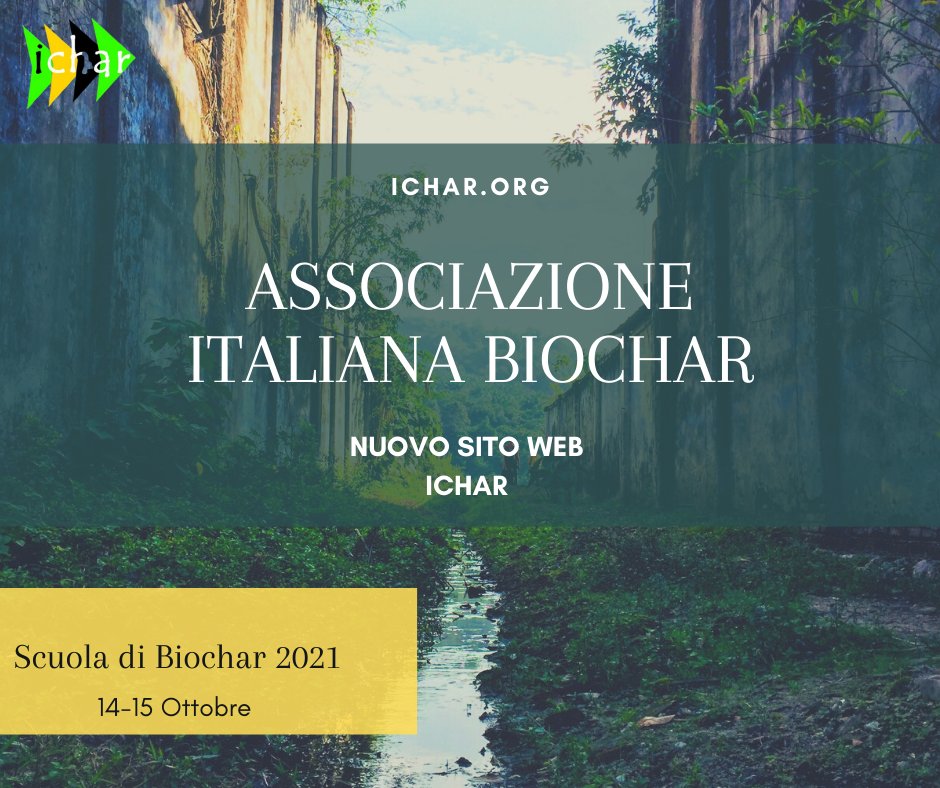 Biochar Lab CNR (@biochar_lab) on Twitter photo On behalf of the Italian #Biochar Association ICHAR, we inform you that the next Biochar School will be held from the 14th - 15th October. For any info you can contact: sf.fall@ichar.org segreteria@ichar.org In the meanwhile, I invite you to take a look of the new ICHAR website On behalf of the Italian #Biochar Association ICHAR, we inform you that the next Biochar School will be held from the 14th - 15th October. For any info you can contact: sf.fall@ichar.org segreteria@ichar.org In the meanwhile, I invite you to take a look of the new ICHAR website